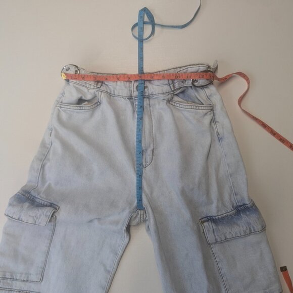 We Wore What Size 26 Wide Legged Utility Jeans - Picture 5 of 15